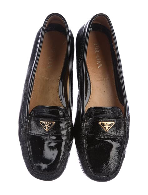 silver and white patent leather prada sport loafers|prada penny loafers women.